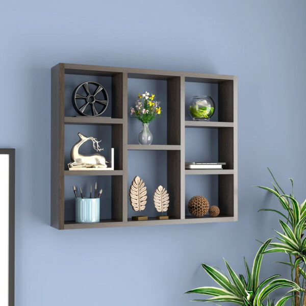 Floresta Wud Engineer Wood Kitchen Cabinet| Wooden Kitchen Rack| Wall Cabinet| Cabinet Shelf| Engineered Wood Crockery Cabinet (Finish Color - Walnut)