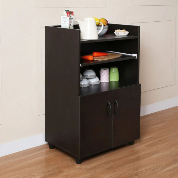 Floresta Wud Engineer Wood Kitchen Cabinet|Wooden Kitchen Rack|Kitchen Cabinet|Cabinet Shelf| Engineered Wood Kitchen Cabinet (Finish Color - Wenge)
