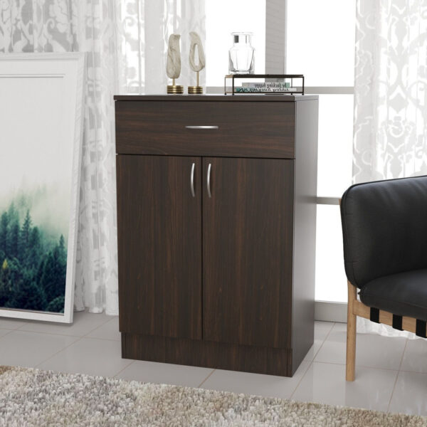 Floresta Wud Engineer Wood Kitchen Cabinet|Wooden Kitchen Rack|Kitchen Cabinet|Cabinet Shelf| Engineered Wood Kitchen Cabinet (Finish Color - Walnut Finish)